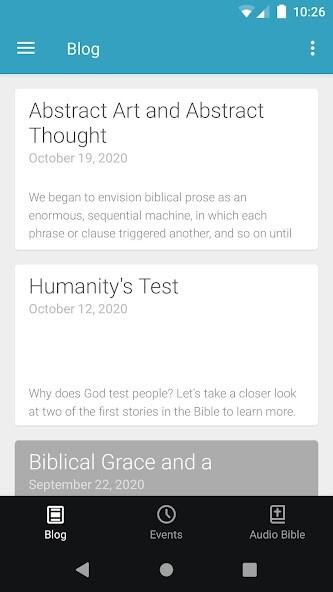 Emulate iPhone app First Baptist Church Ashland using MyAndroid