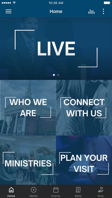 Emulate iPhone app First Baptist Church Canton using MyAndroid Emulate iPhone app First Baptist Church Canton using MyAndroid