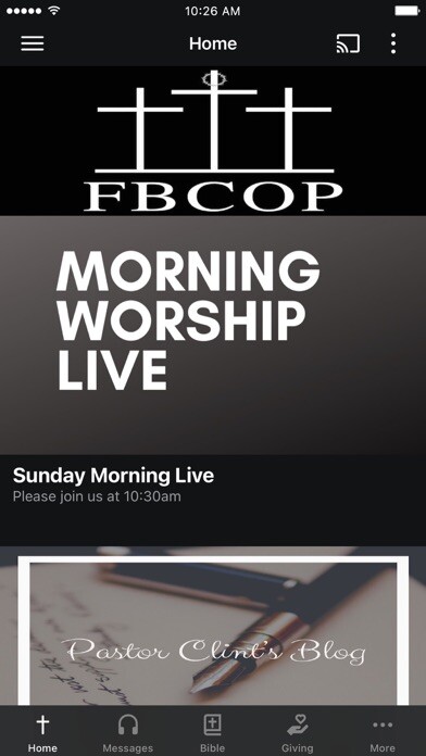 Emulate iPhone app First Baptist Church of OP using MyAndroid Emulate iPhone app First Baptist Church of OP using MyAndroid