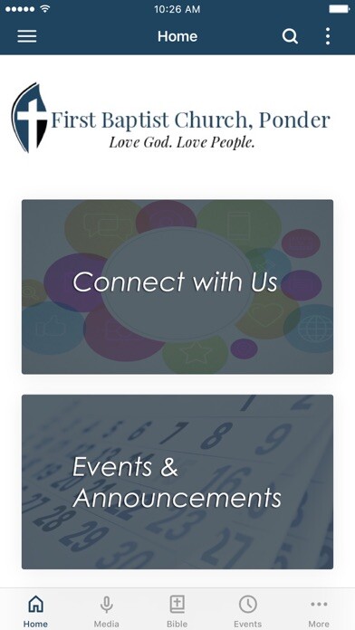 Run android online APK First Baptist Church Ponder from MyAndroid or emulate First Baptist Church Ponder using MyAndroid