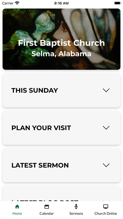 Emulate iPhone app First Baptist Church Selma, AL using MyAndroid Emulate iPhone app First Baptist Church Selma, AL using MyAndroid