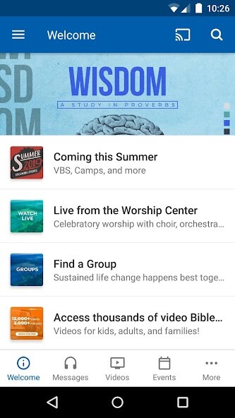 Emulate iPhone app First Baptist Cleveland using MyAndroid Emulate iPhone app First Baptist Cleveland using MyAndroid