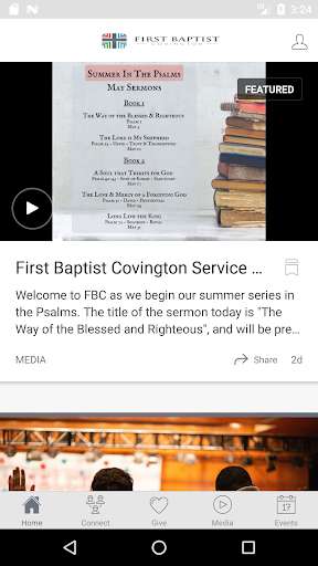 Run android online APK First Baptist Covington from MyAndroid or emulate First Baptist Covington using MyAndroid