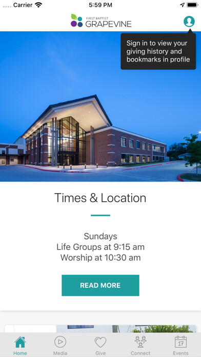 Emulate iPhone app First Baptist Grapevine using MyAndroid Emulate iPhone app First Baptist Grapevine using MyAndroid