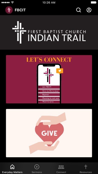 Emulate iPhone app First Baptist Indian Trail using MyAndroid Emulate iPhone app First Baptist Indian Trail using MyAndroid