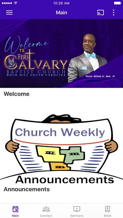 Emulate iPhone app First Calvary Baptist Church using MyAndroid Emulate iPhone app First Calvary Baptist Church using MyAndroid