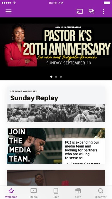 Emulate iPhone app First Christian Annapolis using MyAndroid