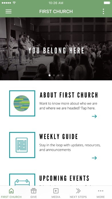 Emulate iPhone app First Church Saint Joseph using MyAndroid Emulate iPhone app First Church Saint Joseph using MyAndroid