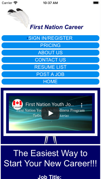 Emulate iPhone app firstnationcareer using MyAndroid Emulate iPhone app firstnationcareer using MyAndroid