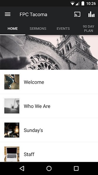 Emulate iPhone app First Pres Church of Tacoma using MyAndroid Emulate iPhone app First Pres Church of Tacoma using MyAndroid
