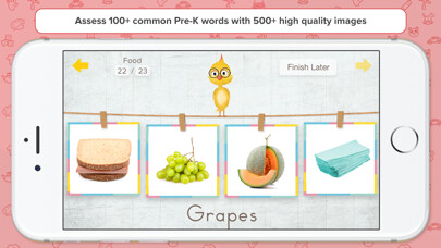 Emulate iPhone app First Words Checklist - Vocab Assessment for Pre-K using MyAndroid Emulate iPhone app First Words Checklist - Vocab Assessment for Pre-K using MyAndroid