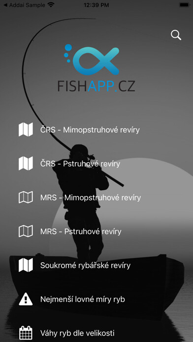 Emulate iPhone app FISHAPP.CZ using MyAndroid