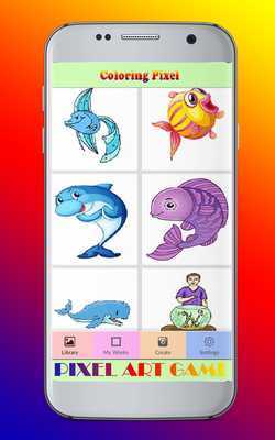 Emulate Android APK Fish Draw Color By Number Pixel Art