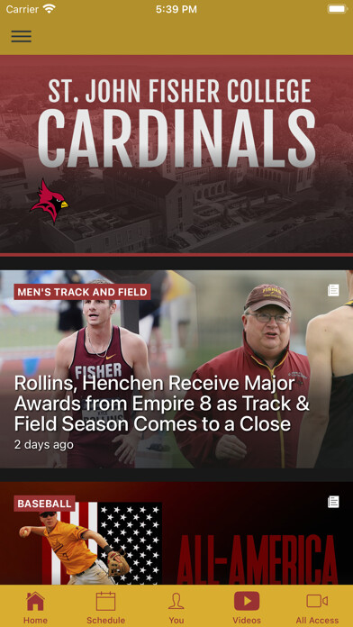 Emulate iPhone app Fisher Athletics using MyAndroid Emulate iPhone app Fisher Athletics using MyAndroid