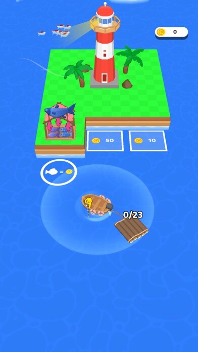 Emulate iPhone app Fisherman Island using MyAndroid
