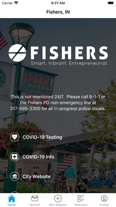 Emulate iPhone app Fishers Connect using MyAndroid