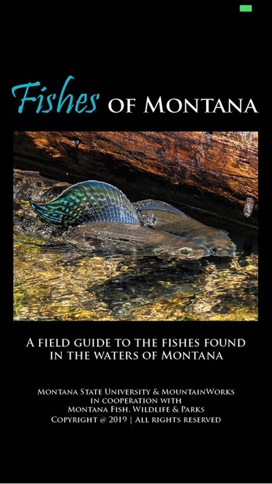 Emulate iPhone app Fishes of Montana using MyAndroid