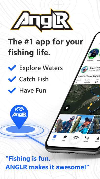 Emulate iPhone app Fishing App: ANGLR Logbook using MyAndroid