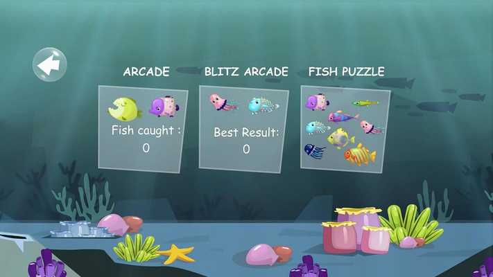 Emulate Android APK Fishing For Children HD: developing puzzle game
