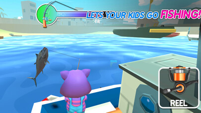 Emulate iPhone app Fishing Game for Kids Fun using MyAndroid