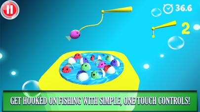 Emulate iPhone app Fishing Toy Activity using MyAndroid
