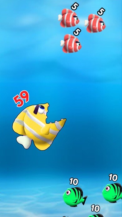 Emulate iPhone app Fish io - feed and grow fish using MyAndroid