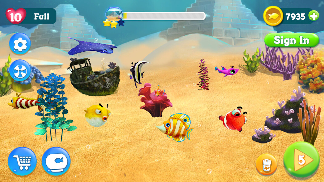 Run android online APK Fish Match from MyAndroid or emulate Fish Match using MyAndroid