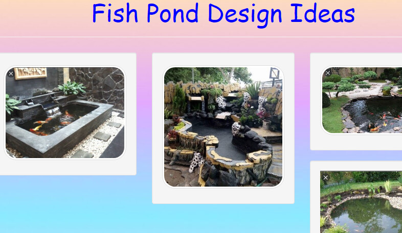 Run android online APK Fish Pond Design Ideas from MyAndroid or emulate Fish Pond Design Ideas using MyAndroid