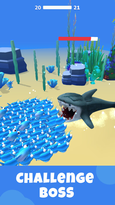 Emulate iPhone app Fish Swarm 3D using MyAndroid