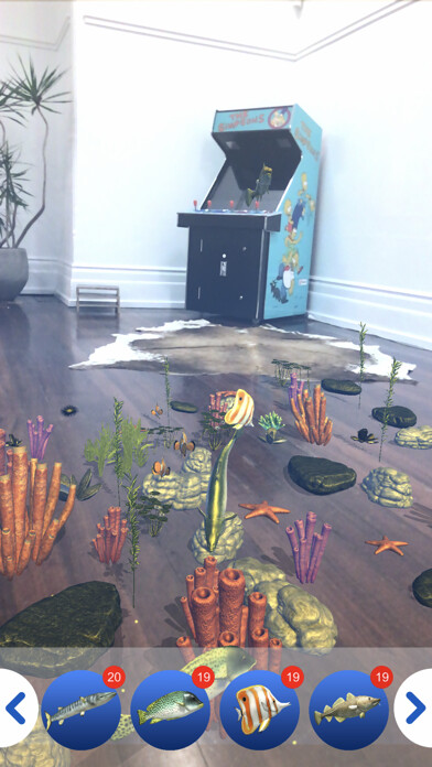 Emulate iPhone app Fish Tank AR using MyAndroid