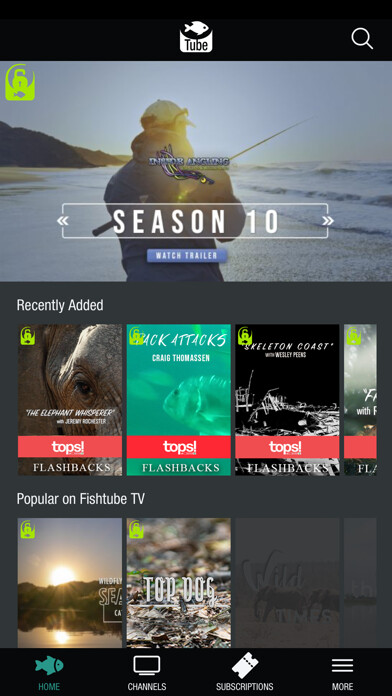 Emulate iPhone app Fishtube TV using MyAndroid