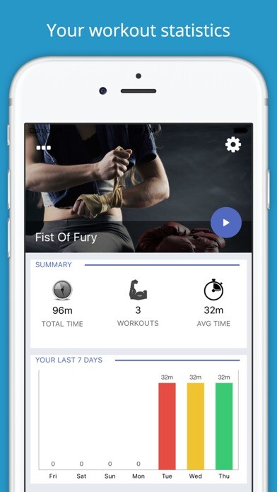 Emulate iPhone app Fist of Fury Martial Arts using MyAndroid
