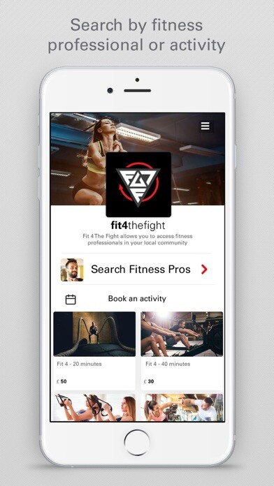 Emulate iPhone app fit4thefight PT Sport Activity using MyAndroid