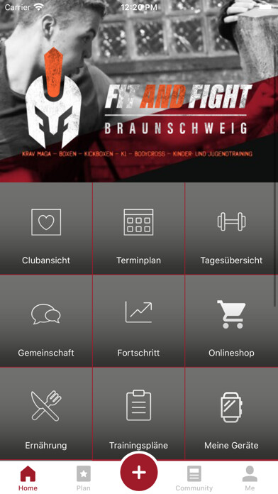 Emulate iPhone app Fit and Fight Braunschweig using MyAndroid Emulate iPhone app Fit and Fight Braunschweig using MyAndroid
