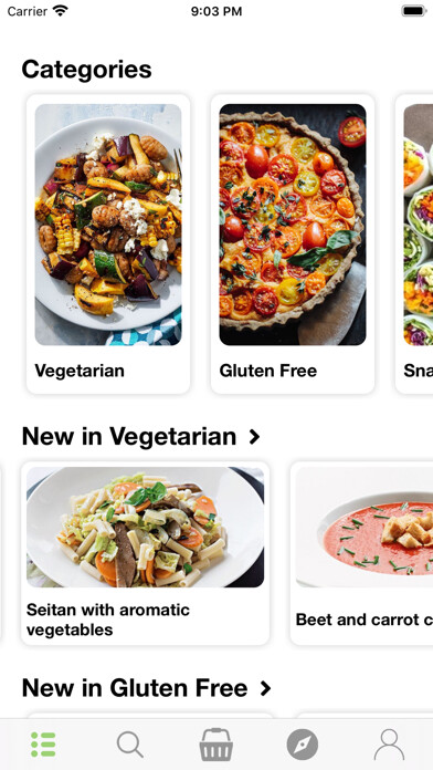Emulate iPhone app Fit and Healthy Recipes using MyAndroid