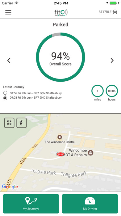 Emulate iPhone app fitC MotorEasy Car Warranty using MyAndroid