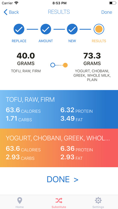 Emulate iPhone app Fit Foods Coach: Diet Helper using MyAndroid