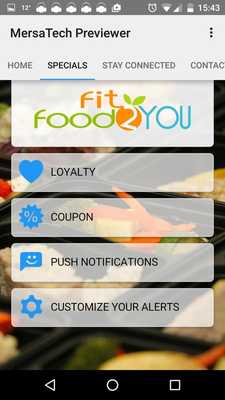 Emulate Android APK Fit Food To You