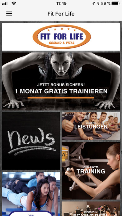 Emulate iPhone app Fit For Life Kaiserslautern using MyAndroid Emulate iPhone app Fit For Life Kaiserslautern using MyAndroid