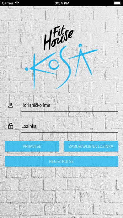 Emulate iPhone app Fit House KOSA using MyAndroid