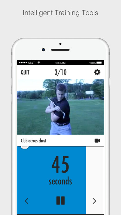 Emulate iPhone app Fitivity Golf Training using MyAndroid