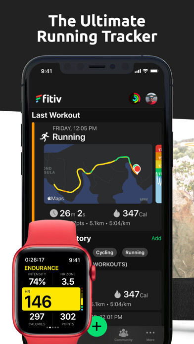 Emulate iPhone app FITIV Run GPS Running Tracker using MyAndroid