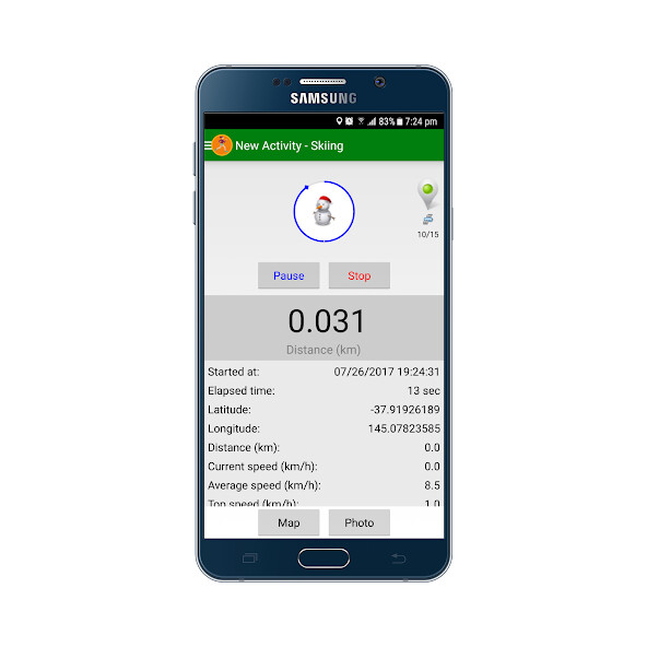 Emulate iPhone app Fitness Altitude using MyAndroid