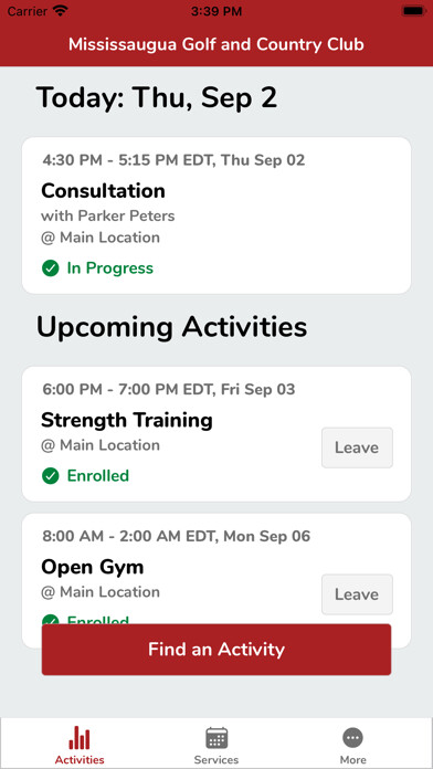 Run android online APK Fitness at Mississaugua GCC from MyAndroid or emulate Fitness at Mississaugua GCC using MyAndroid