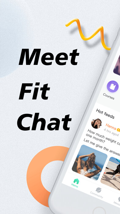 Emulate iPhone app Fitness Corner - Meet Fit Chat using MyAndroid