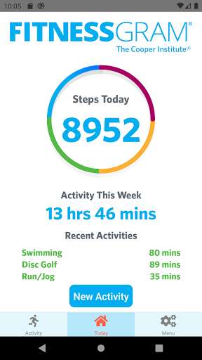 Run android online APK FitnessGram Activity Tracker from MyAndroid or emulate FitnessGram Activity Tracker using MyAndroid