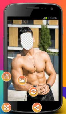 Emulate Android APK Fitness Man Photo Montage