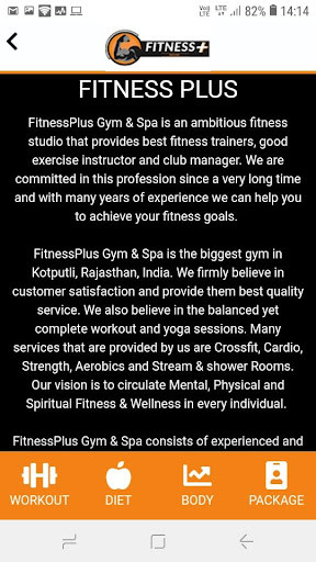 Run android online APK Fitness Plus Gym & Spa from MyAndroid or emulate Fitness Plus Gym & Spa using MyAndroid