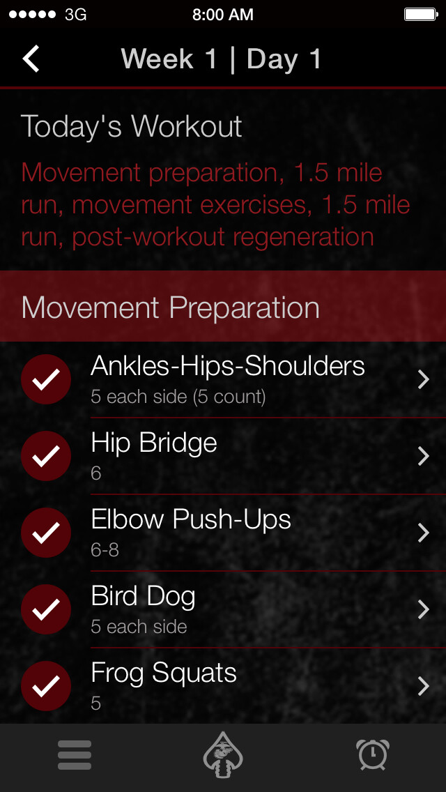 Emulate iPhone app Fitness Preparation using MyAndroid