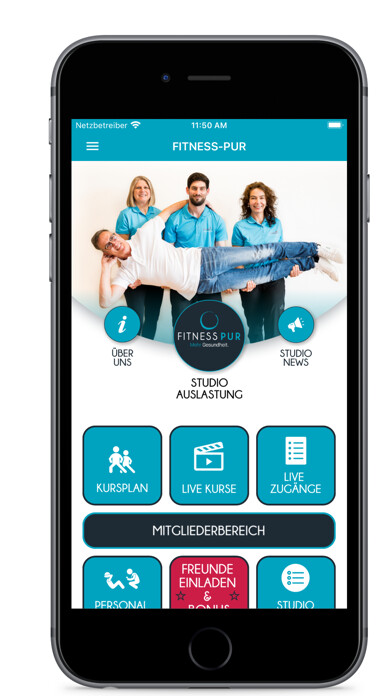 Emulate iPhone app FITNESS-pur Limburg using MyAndroid Emulate iPhone app FITNESS-pur Limburg using MyAndroid